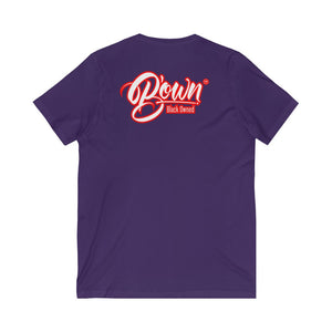 Unisex Jersey Short Sleeve V-Neck Tee