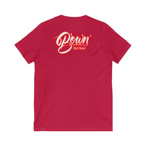 Unisex Jersey Short Sleeve V-Neck Tee