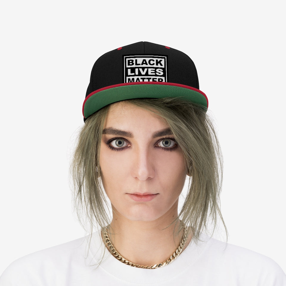Black Lives Matter Flat Bill Hat