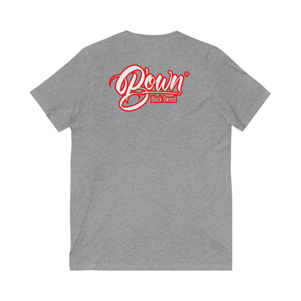 Unisex Jersey Short Sleeve V-Neck Tee
