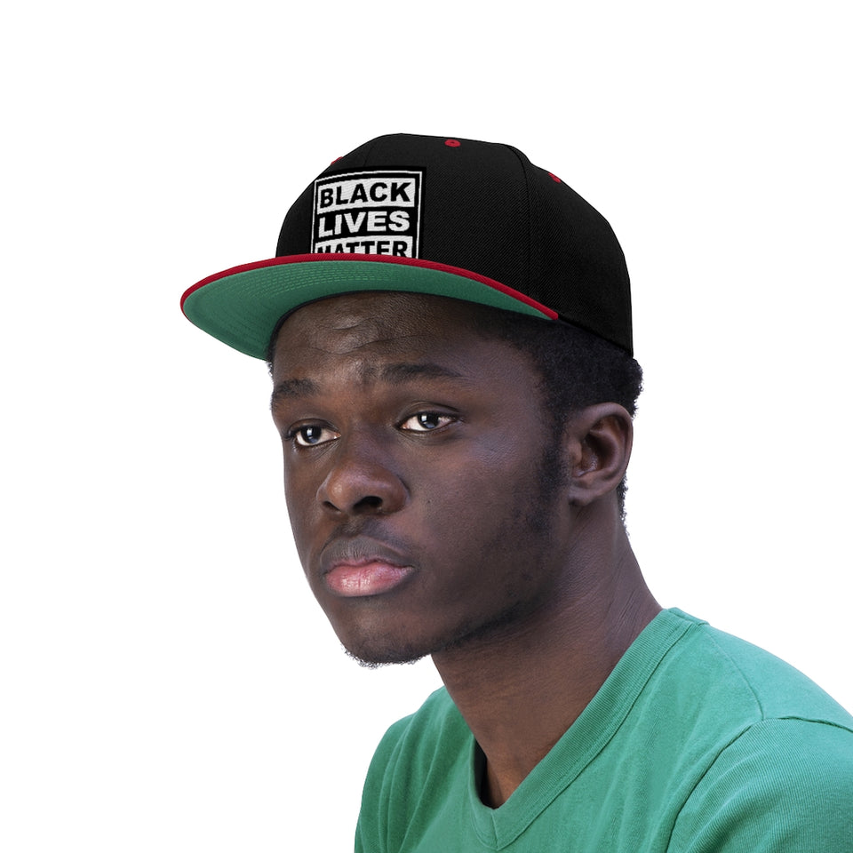 Black Lives Matter Flat Bill Hat