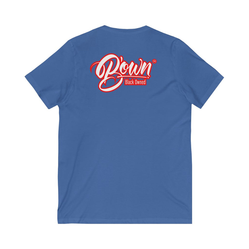 Unisex Jersey Short Sleeve V-Neck Tee