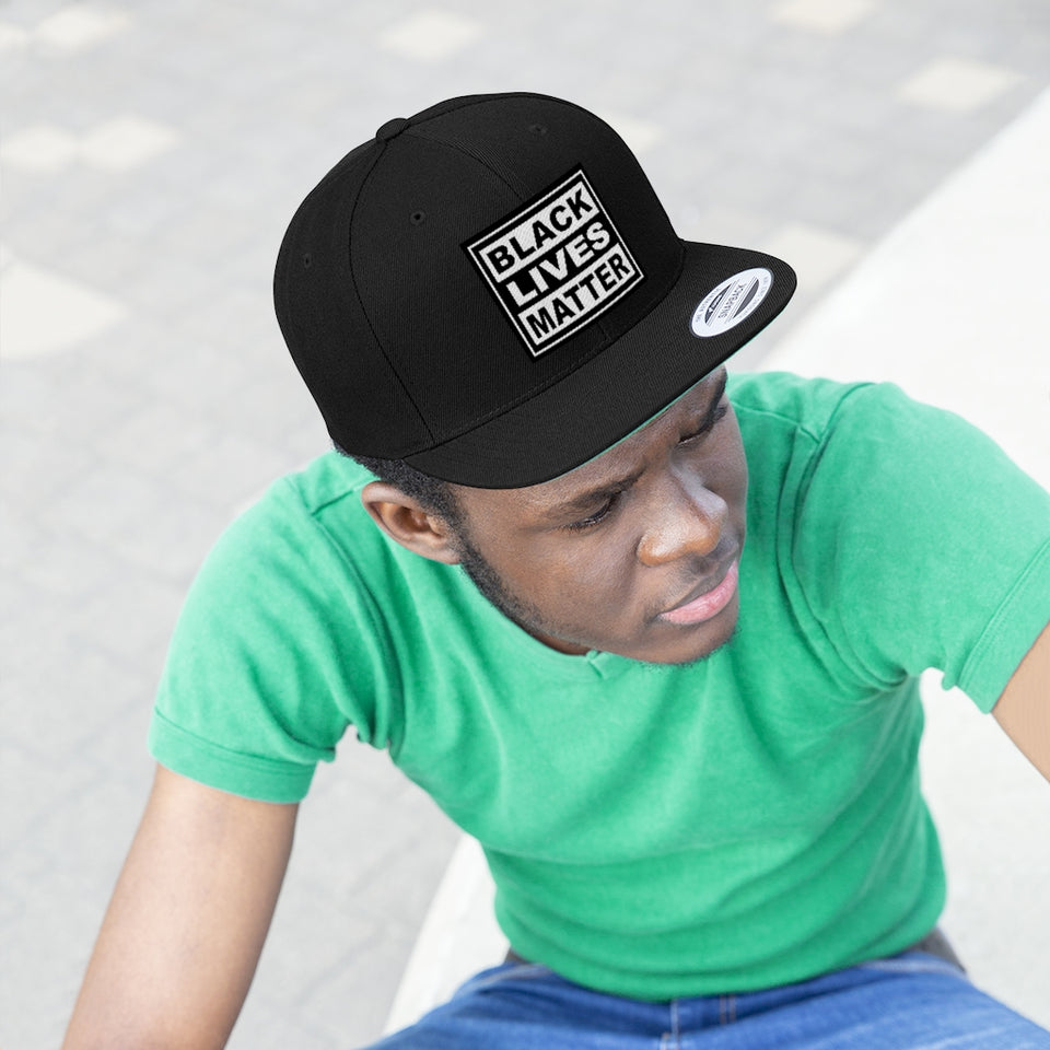 Black Lives Matter Flat Bill Hat