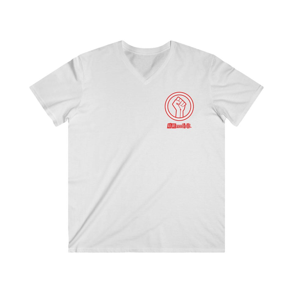 Men's Fitted V-Neck Short Sleeve Tee