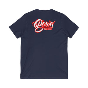 Unisex Jersey Short Sleeve V-Neck Tee